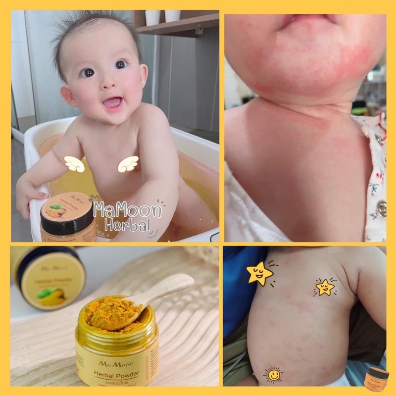 ผงสมุนไพรอาบน้ำเด็กมามูน Mamoon เจ้าแรก ผงขมิ้นอาบน้ำ ใช้ได้ทั้งเด็กและผู้ใหญ่♥️🍃 - รูปที่ 6