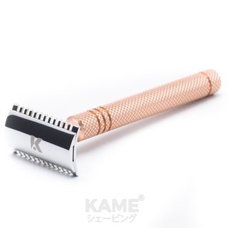 KAME (คาเมะ) มีดโกนสองคม Open Comb 12XL อลูมิเนียม นาก