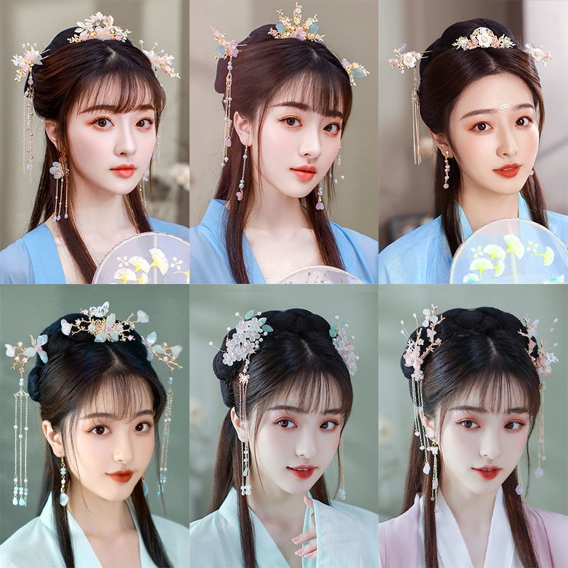 กิ๊บติดผม ประดับพู่ สไตล์โบราณ แฟชั่นฮั่นฝู สําหรับผู้หญิง