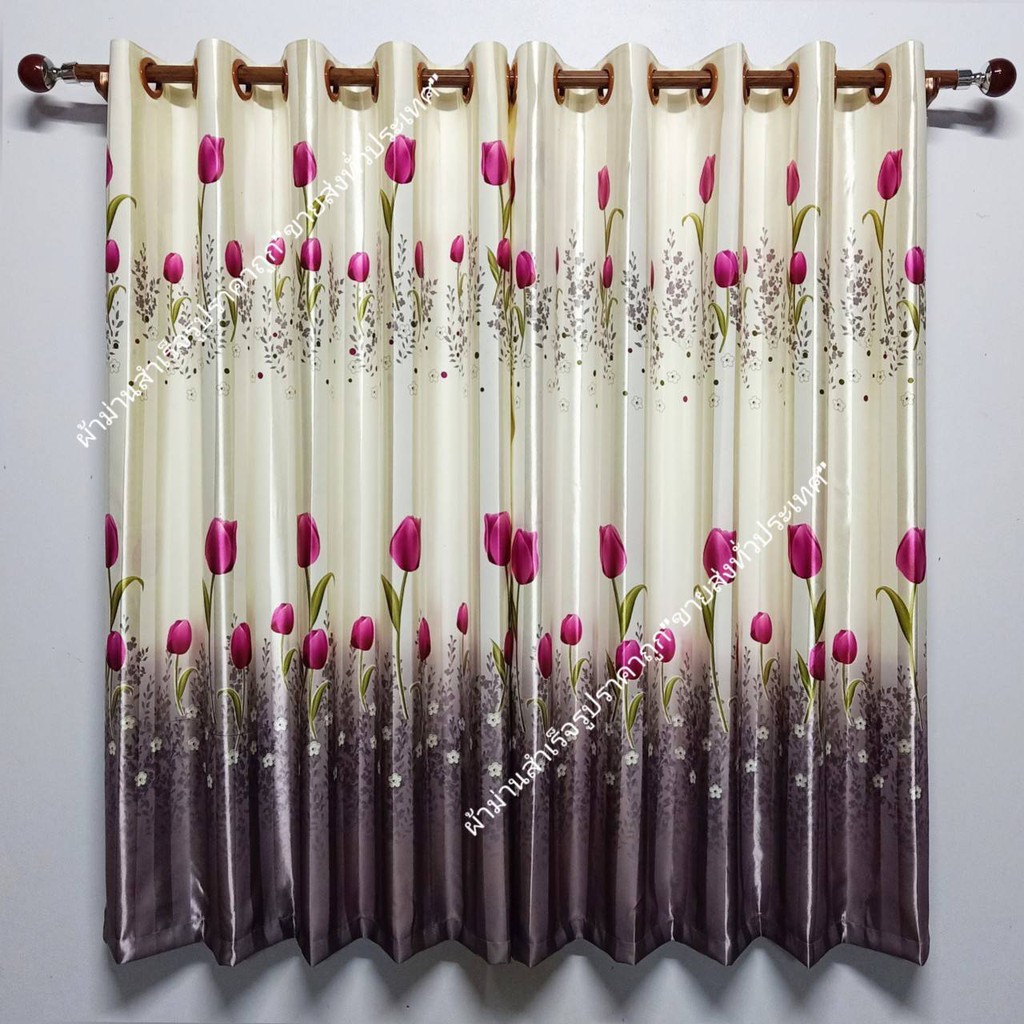 ม่านหน้าต่างกันแสงUV กว้าง150×สูง150 ลายที่1