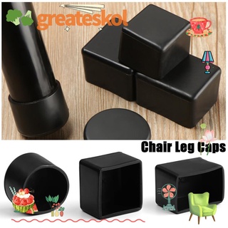 Greatestin 4Pcs/Set Chair Leg Caps Rubber Feet Protector Pads Furniture Table Covers Socks Hole Plugs