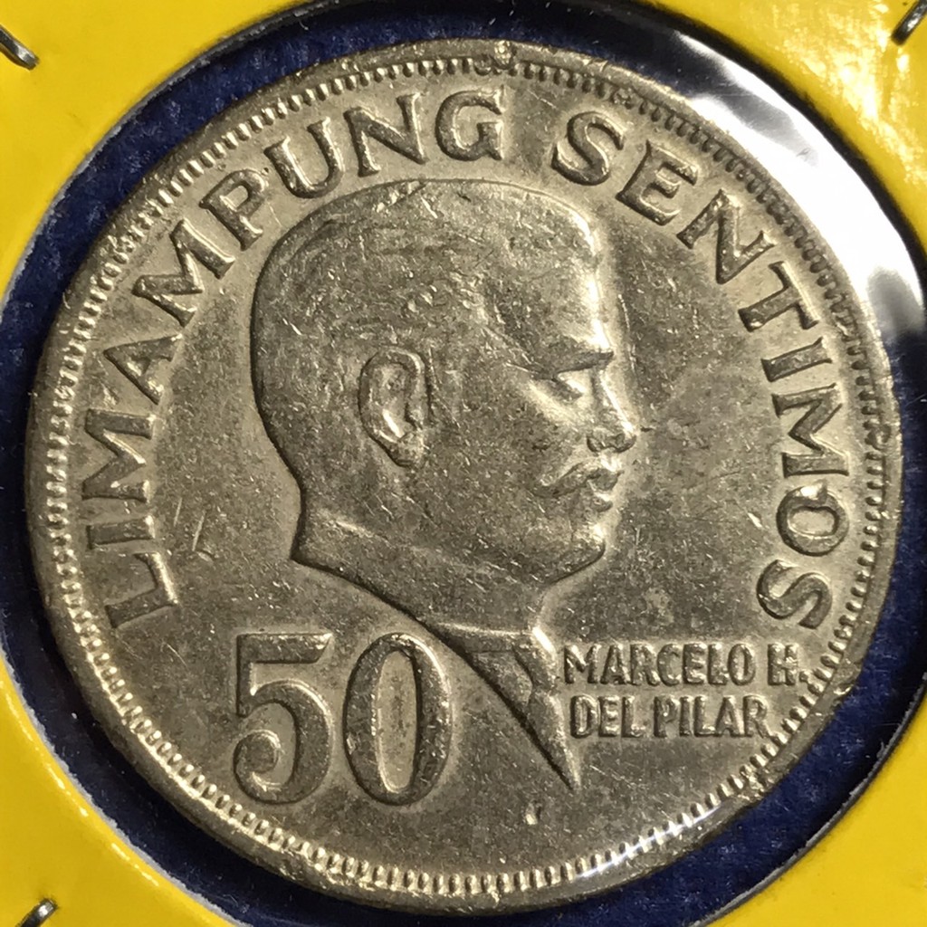 No.14465 ปี1967 ฟิลิปปินส์ 50 SENTIMOS เหรียญเก่า เหรียญต่างประเทศ เหรียญสะสม เหรียญหายาก ราคาถูก