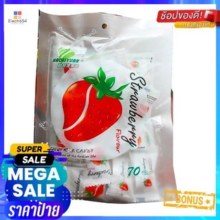 Haoliyuan Chewy Milk Strawberry 70g ฮ่าวลี่หยวนชิววี่มิลค์สตรอเบอร์รี่ 70 กรัม