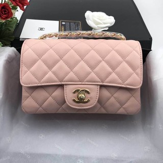 CHANEL CLASSIC 20 cm หนังแท้ อุปกรณ์กล่องครบ