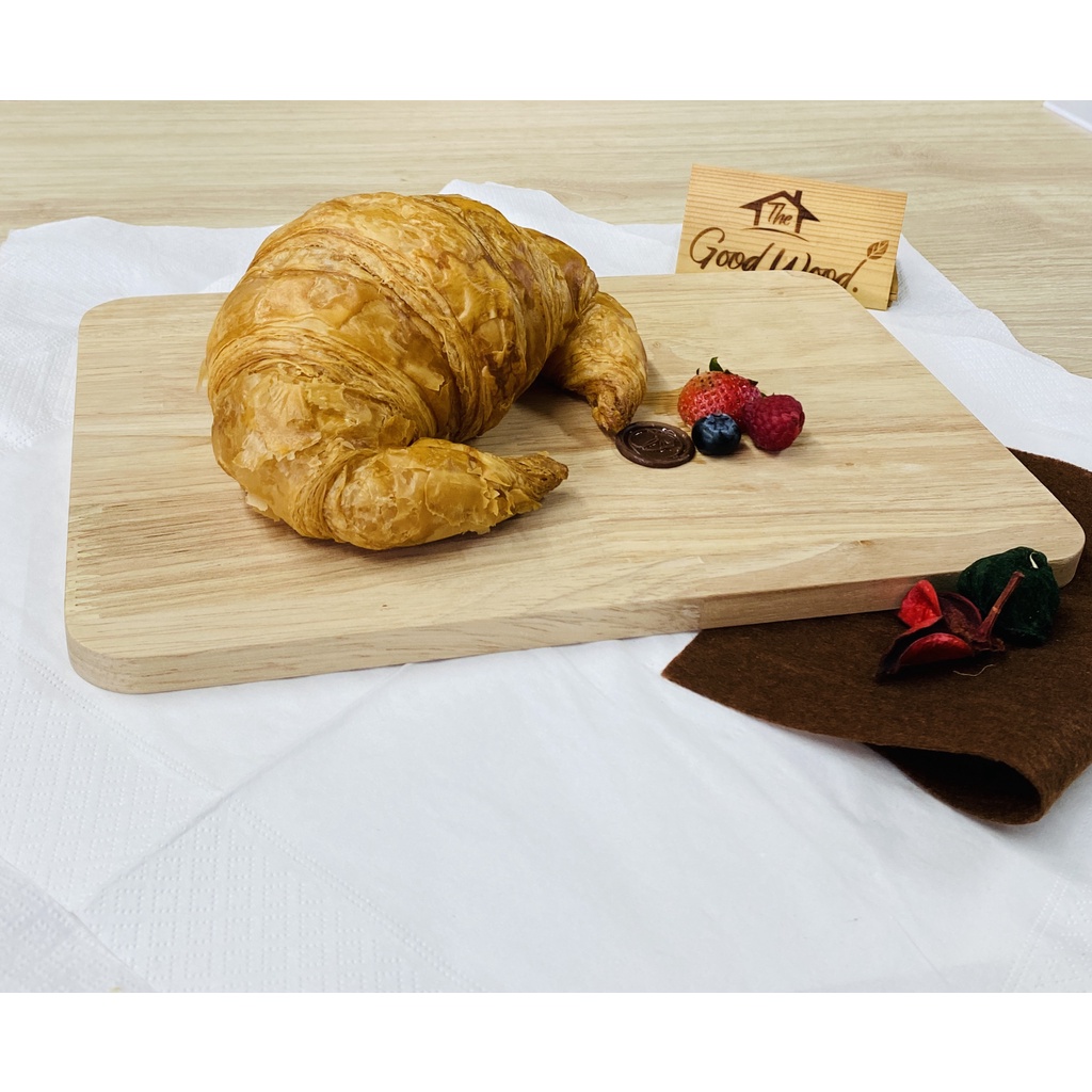 จานไม้จริง ผลิตจากไม้พาราธรรมชาติ 100% ใช้สำหรับวางอาหาร หรือเสิร์ฟอาหาร ตกแต่งห้องครัว ลายสวยงาม - รูปที่ 5