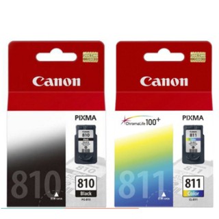 ราคาหมึกของแท้ ประกันศูนย์ Canon 810 / 811 Black/Color 100%