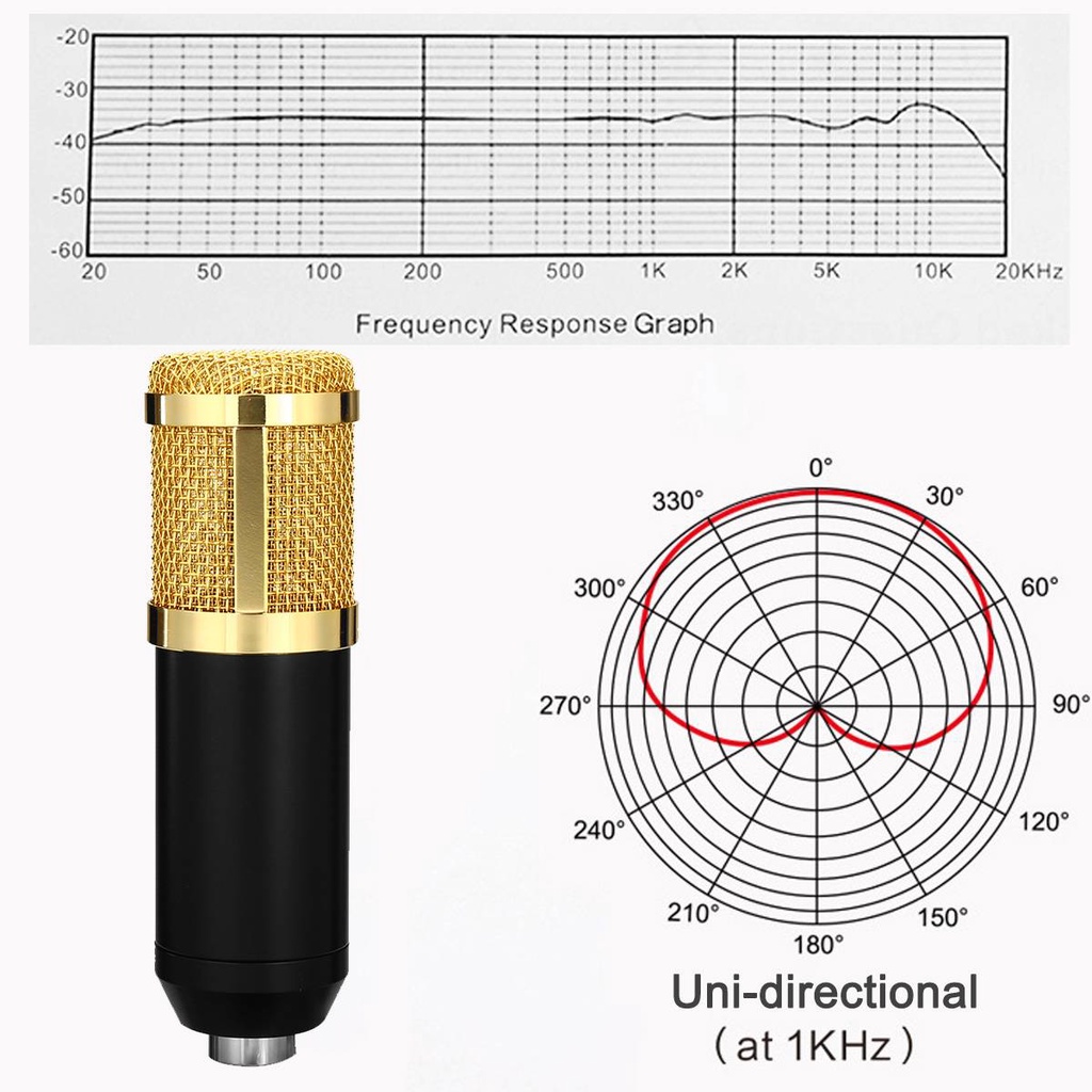 Bbm Karaoke Microphone Bm Studio Condenser Mikrofon Mic Bm