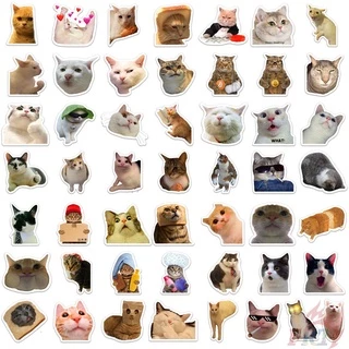 50ชิ้น/เซ็ต ❉ Q สติ๊กเกอร์อิโมจิแมวคนดังทางอินเทอร์เน็ตตลก 02 ❉ DIY แฟชั่นสติ๊กเกอร์ Doodle กันน้ํา