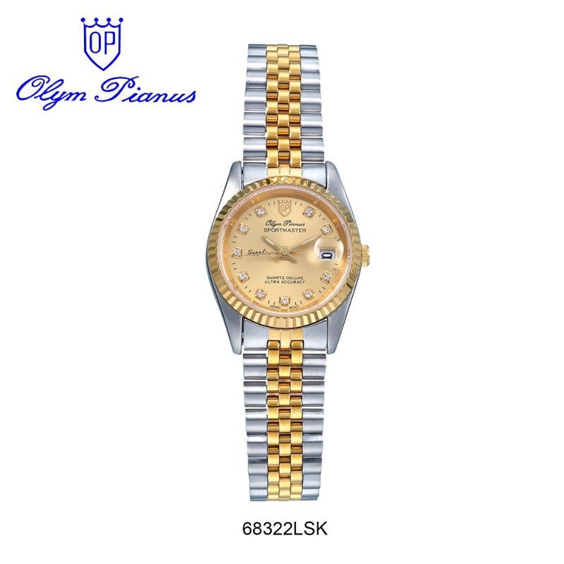 Olym Pianus [OP] นาฬิกาผู้หญิง รุ่น 68322LSK ( รับประกัน 1 ปีเต็ม )