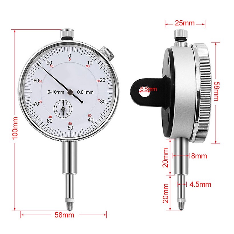 ไดอัลเกจวัดโยกใน เกจวัดละเอียด วัดหาศูนย์กลาง เกจวัดความแม่นยำ 0.01mm ราคา ถูกที่สุด ดีลบีเคเค แกลเลอรีภาพที่ 7