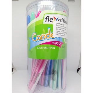 (50 ด้าม) ปากกาลูกลื่น Flex Office รุ่น Candee FO-027 0.6มม