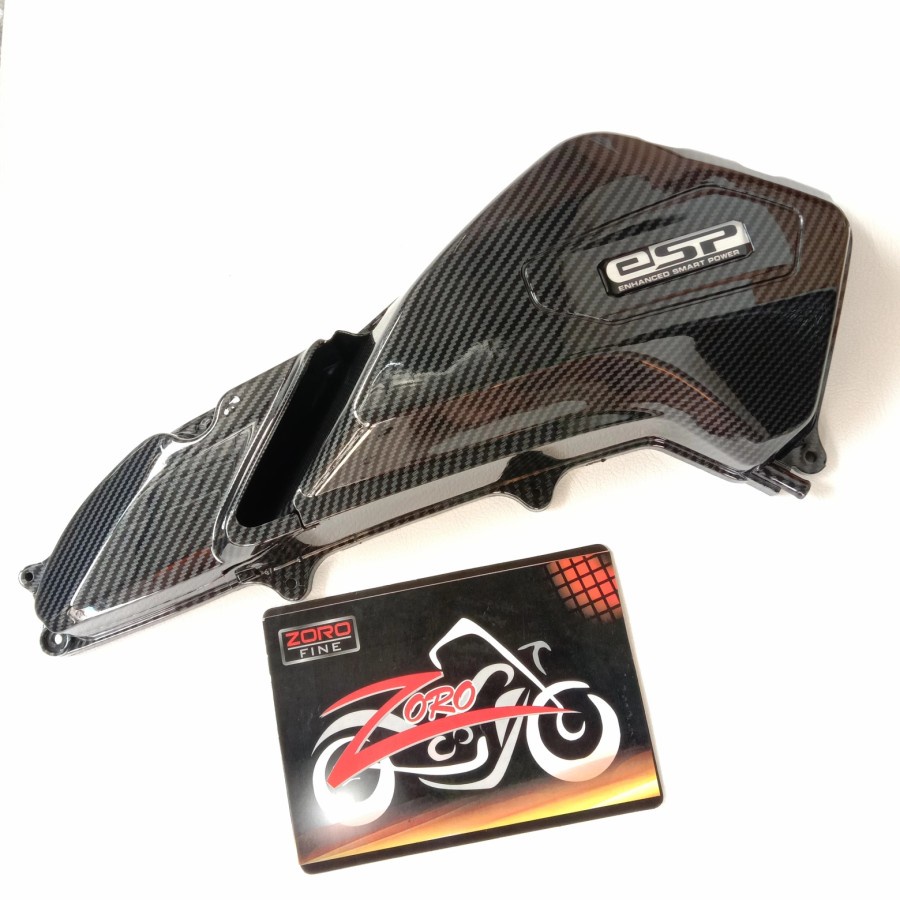 ฝาครอบกรองอากาศคาร์บอนสําหรับ Honda ADV 150 DAn PCX 150 Glossy Carbon By ZORO