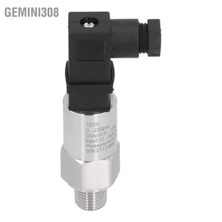 Gemini308 0‑232psi Pressure Transducer Sensor ASIC Technology Anti‑Corrosion Anti‑Wear Transmitter NPT1/4 0-10V