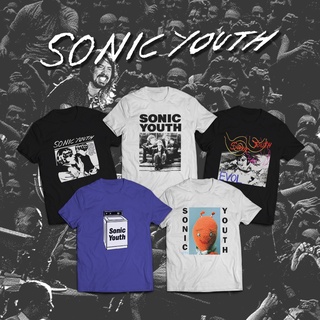 T-shirt  เสื้อยืด พิมพ์ลายวง Sonic Youth Series DTG CornitS-5XL