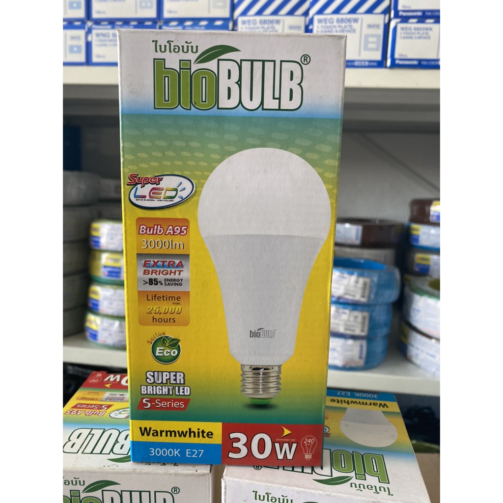 หลอดไฟ LED 30W. E27 DAYLIGHT BIOBULB