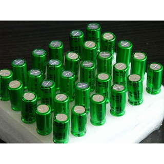 CAPACITORS ยี่ห้อ Nichicon 10uF 25V  ราคาตัวละ 7 บาท