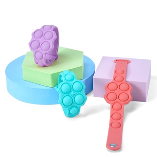 สร้อยข้อมือของเล่น ป๊อปอิท มัดย้อม ไล่โทนสี Pioneer Pop It Watch Bubble Puzzle สําหรับทุกเพศ