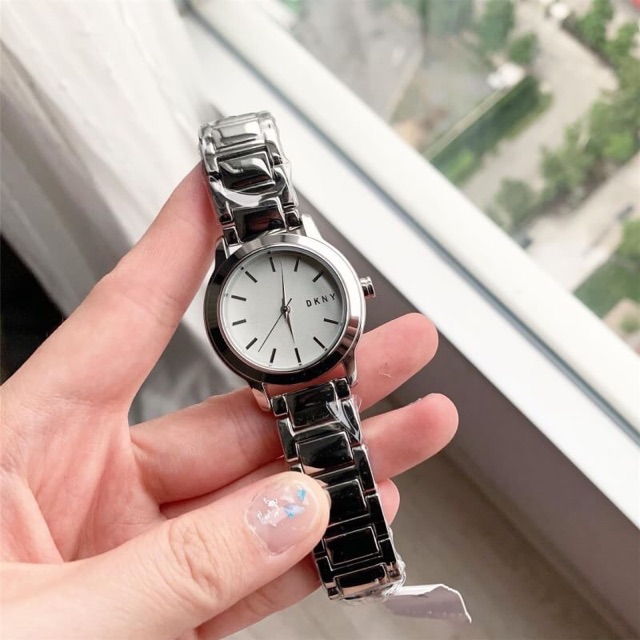 นาฬิกา DKNY NY2209 Tompkins silver watch size 32 mm