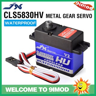 Jx Cls5830Hv 30 กก . เซอร์โวโลหะกันน้ํา Hv Coreless Servo สําหรับ 1 / 10 Traxxas Txr4 Rc4Wd Redcat Hja 5B Ss Rc ตีนตะขาบรถบังคับวิทยุ