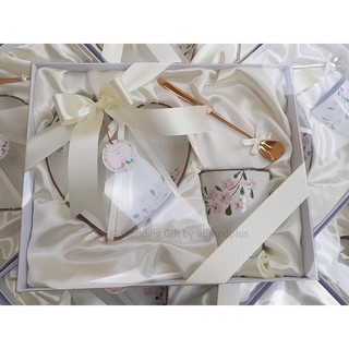 Wedding Gifts ของขวัญ ของรับไหว้ Snow Sakura Set D ลายหิมะพรำ