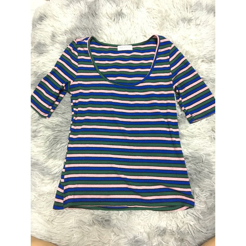 เสื้อยืดแขนลายทาง Milinna