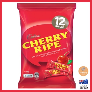 Cadbury Cherry Ripe 12 Mini Bars แคดเบอรี่ ช็อกโกแลตเชอรรี่ นำเข้าออสเตรเลีย