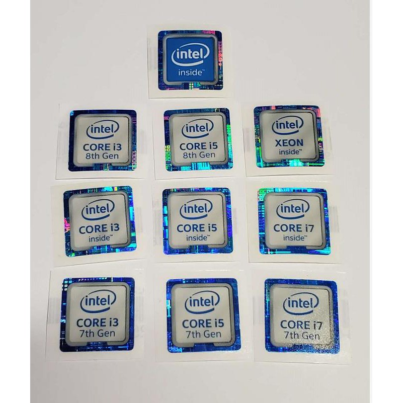 ป้าย Intel cpu6789 รุ่น corei3579 ภายในสติ๊กเกอร์โน้ตบุ๊ก Xeon