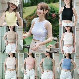 เสื้อกล้ามครอป พร้อมส่ง ภาพถ่ายจากสินค้าจริง ส่งไว