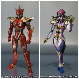 [ของแท้] Bandai Tamashii (year 2013) S.H.Figuarts Kamen Rider Wizard series - Phoenix Phantom and Medusa Phantom