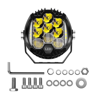 1pcs 7inch LED Light Side Shooter Spot Off Road Running Light 9000LM Yellow White Work Lamp Spotlight DRL for Jeep Truck