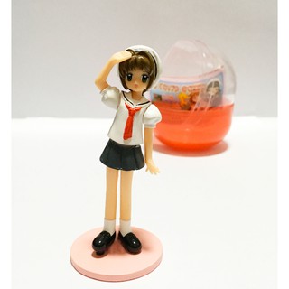 กาชาปอง Card Captor Sakura ชุดนักเรียน ของแท้จาก Bandai Gashapon สูง 8 cm วัสดุยางแข็ง