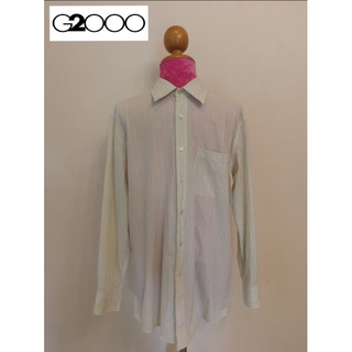 G2000 Brand_2nd hand เสื้อเชิ้ตแขนยาวผ้าฝ้าย 100% แท้มือสองกระสอบนำเข้า