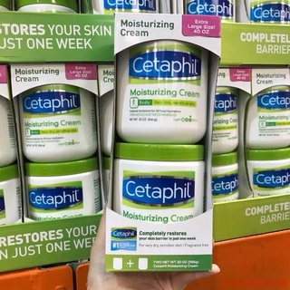 Cetaphil Moisturizing Cream มอยส์เจอไรซิ่ง ครีม ผลิตภัณฑ์บำรุงผิวหน้าและผิวกาย 550กรัม / 566 กรัม