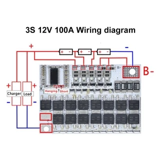 3s/4s/5s Bms 100A คณะกรรมการป้องกันโมดูลเครื่องชาร์จ 3s / 4s / 5 S Bms 12v 16.8 V 21 V 3.7 V 100 A Li - Ion Lmo Ternary Lithium