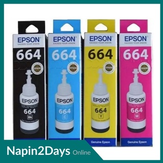 หมึกเติม หมึกแท้ Epson 664 L-Series ของแท้100%  L120/L210/L220/L360/