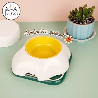 KUMAま ชามอาหารสัตว์เลี้ยง ชามข้าวสุนัข ชามแมว