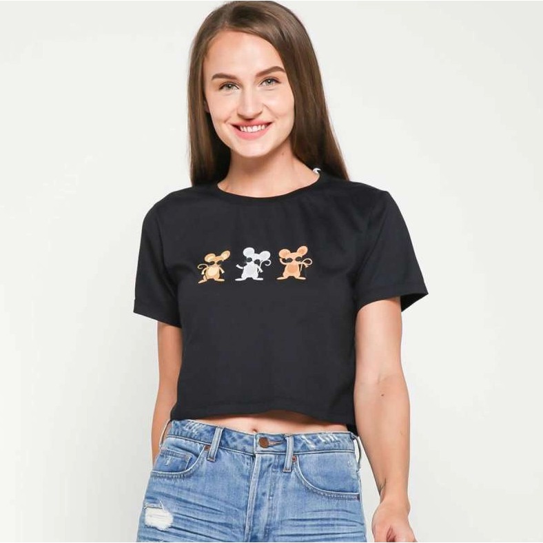 2fab4you เสื้อครอปท็อปสามม่าสําหรับผู้หญิง
