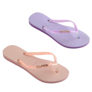 Havaianas Collection ฮาวายานัส รองเท้าแตะ รองเท้าหูหนีบ รองเท้าหูคีบ Slim Glitter 4147122-2297 / 4147122-5217 (990)