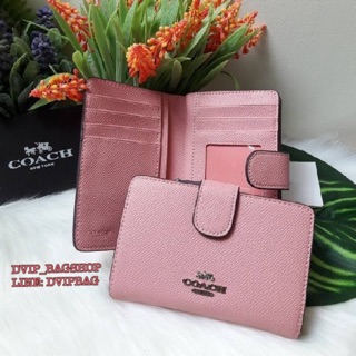 COACH F54010 MEDIUM CORNER ZIP WALLET แท้💯%🇺🇸🇺🇸