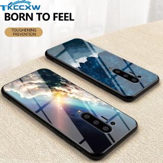 Oneplus 8 Pro 1+7 7T Pro Oneplus 6 6T เคสซิลิโคนกระจกนิรภัยลาย starry sky