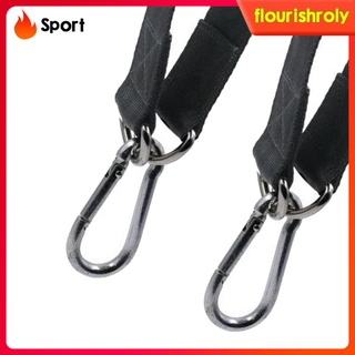 150kg Swing Hanging Straps Kit Gym Hanging Strap Webbing W/ D-ring Hooks