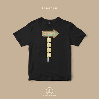 เสื้อยืด พิมพ์ลาย OPEN SODA (TS00088) #SOdAtee #SOdAPrintinG