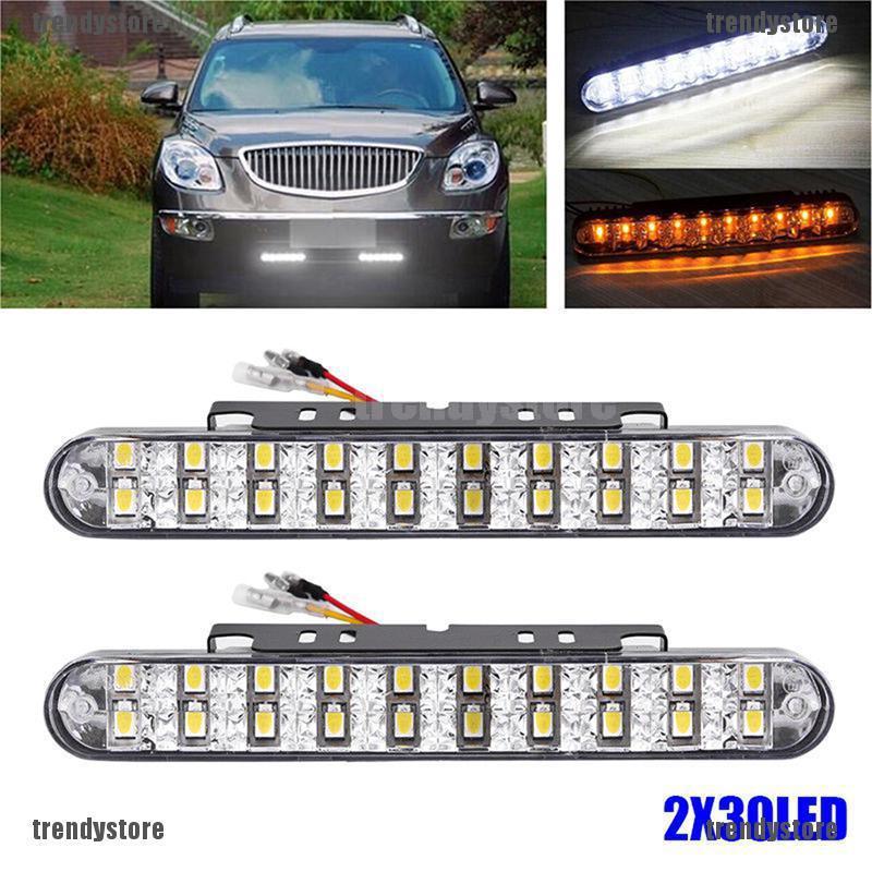 ไฟเลี้ยว ไฟตัดหมอก ไฟเดย์ไลท์ LED 30 DRL 2 ชิ้น