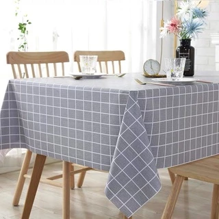 Thararut ผ้าปูโต๊ะ ผ้าคลุมโต๊ะ ผ้า PVC กันน้ำกันคราบ ขนาด137*90 มีให้เลือก4สี