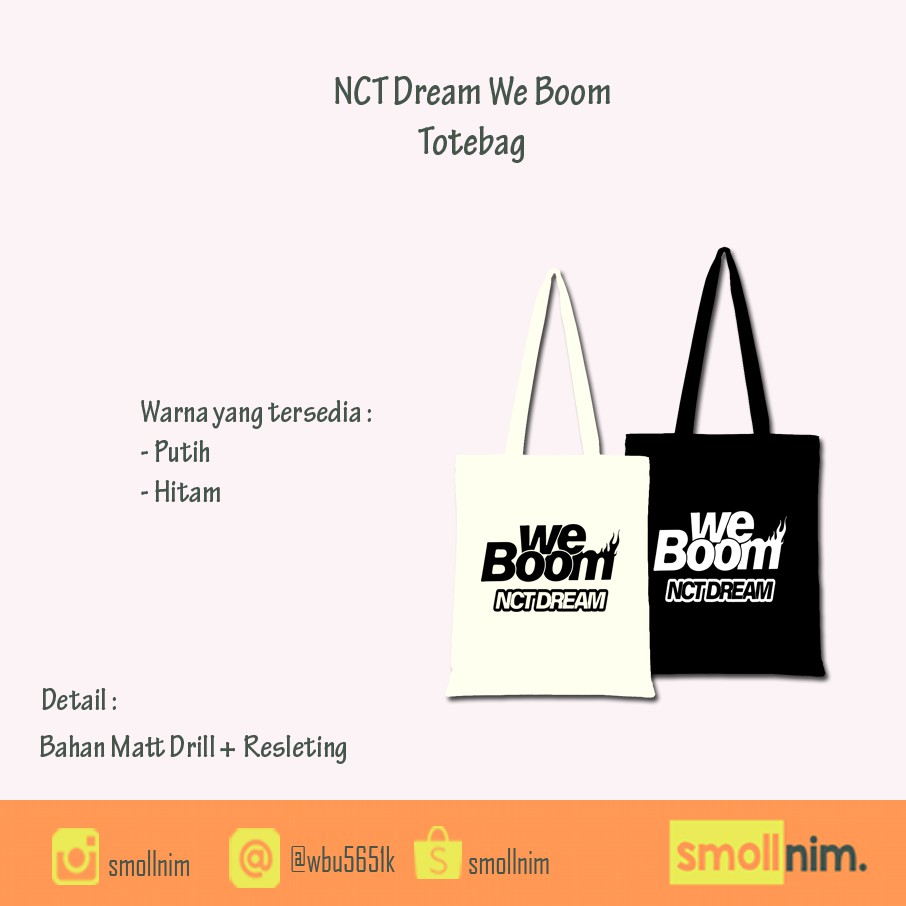 [Totebag] Nct Dream We Boom