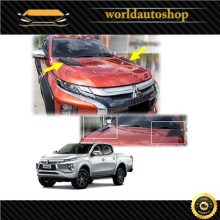 สกู๊ปหลอก v.2 สีดำด้าน Mitsubishi  L200 Triton 4Dr 4x4 ปี 2019 - 2020