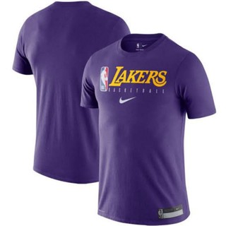 เสื้อยืดอินเทรนด์ผู้ชายอินเทรนด์ผู้หญิงNike เสื้อยืดบาสเก็ตบอล LA Los Angeles LAKERS EssentialS-3XL