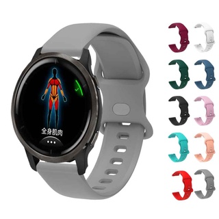 สายนาฬิกาข้อมือซิลิโคน 22 มม. แบบเปลี่ยน สําหรับ Garmin Venu 2 Vivoactive 4 Forerunner 745 Garminactive