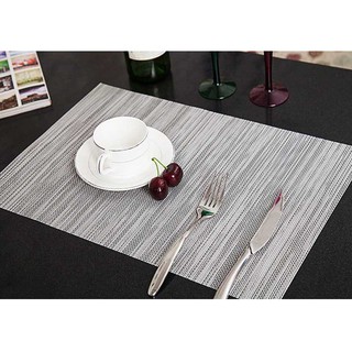 4PCS/Lot Heat Resistant PVC Kitchen Dinning Grid Table Placemats Ultra Thick Doilies Cup Mats Coaster Pad