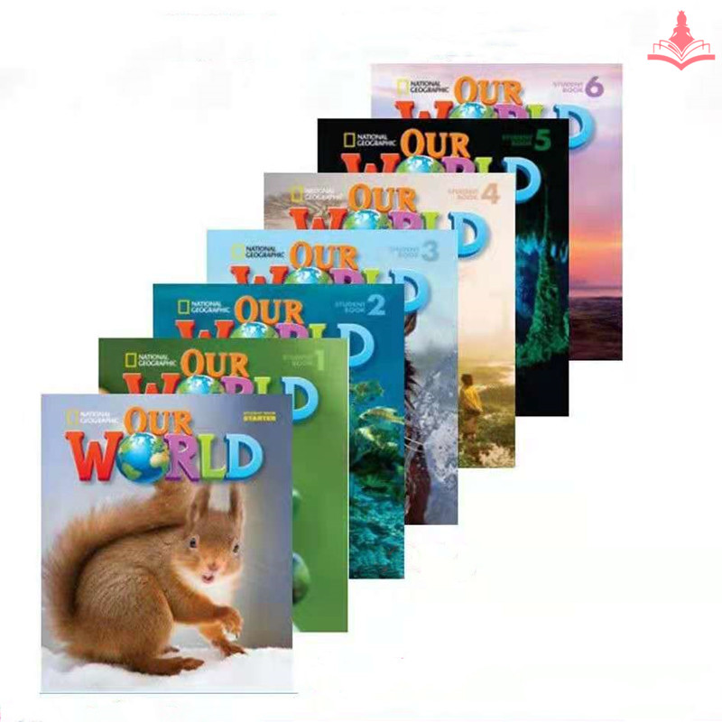 หนังสือเรียนและสมุดงานสำหรับเด็กและนักเรียนระดับประถมศึกษา—Primary School Student Children's National Geographic English  Early Learning Textbook “ Our World Grade Starter/1/2/3/4/5/6” Workbooks Exercise Book “”